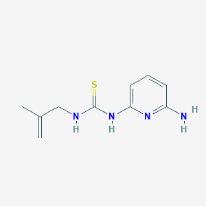 molecular formula C10H14N4S B3507476 N-(6-amino-2-pyridinyl)-N'-(2-methyl-2-propen-1-yl)thiourea 