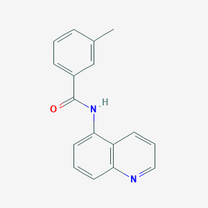 molecular formula C17H14N2O B350756 3-methyl-N-(quinolin-5-yl)benzamide CAS No. 1000940-27-1