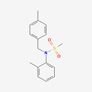 molecular formula C16H19NO2S B3507799 N-(4-methylbenzyl)-N-(2-methylphenyl)methanesulfonamide 