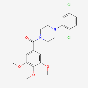 molecular formula C20H22Cl2N2O4 B3507805 1-(2,5-dichlorophenyl)-4-(3,4,5-trimethoxybenzoyl)piperazine 