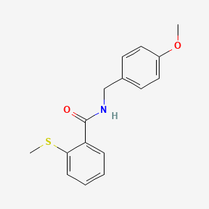 molecular formula C16H17NO2S B3507851 N-(4-methoxybenzyl)-2-(methylthio)benzamide 