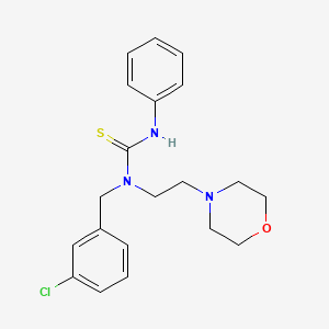 molecular formula C20H24ClN3OS B3507898 N-(3-chlorobenzyl)-N-[2-(4-morpholinyl)ethyl]-N'-phenylthiourea 