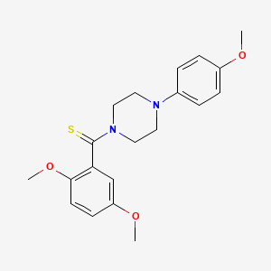 molecular formula C20H24N2O3S B3508150 1-[(2,5-dimethoxyphenyl)carbonothioyl]-4-(4-methoxyphenyl)piperazine 