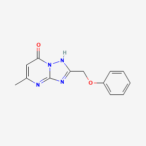 molecular formula C13H12N4O2 B3508153 5-methyl-2-(phenoxymethyl)[1,2,4]triazolo[1,5-a]pyrimidin-7(4H)-one 