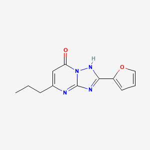 molecular formula C12H12N4O2 B3508235 2-(2-furyl)-5-propyl[1,2,4]triazolo[1,5-a]pyrimidin-7(4H)-one 