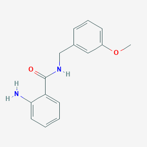 molecular formula C15H16N2O2 B3508252 2-amino-N-(3-methoxybenzyl)benzamide 