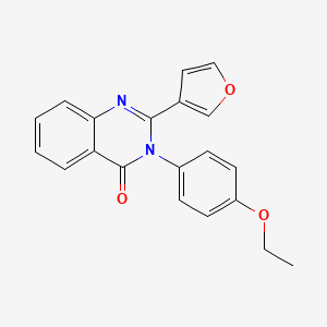 molecular formula C20H16N2O3 B3508273 3-(4-ethoxyphenyl)-2-(3-furyl)-4(3H)-quinazolinone 