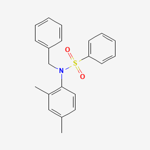 molecular formula C21H21NO2S B3508310 N-苄基-N-(2,4-二甲苯基)苯磺酰胺 