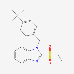 molecular formula C20H24N2O2S B3508348 1-(4-tert-butylbenzyl)-2-(ethylsulfonyl)-1H-benzimidazole 