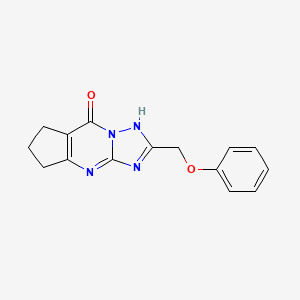 molecular formula C15H14N4O2 B3508403 2-(phenoxymethyl)-4,5,6,7-tetrahydro-8H-cyclopenta[d][1,2,4]triazolo[1,5-a]pyrimidin-8-one 