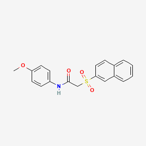 molecular formula C19H17NO4S B3508505 N-(4-methoxyphenyl)-2-(2-naphthylsulfonyl)acetamide 