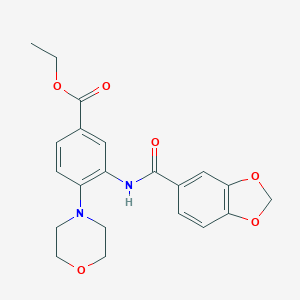 Ethyl 3-(1,3-benzodioxole-5-carbonylamino)-4-morpholin-4-ylbenzoate