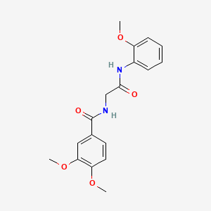 3,4-dimethoxy-N-{2-[(2-methoxyphenyl)amino]-2-oxoethyl}benzamide