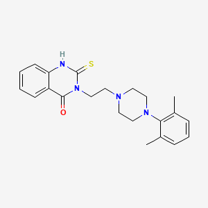 molecular formula C22H26N4OS B3508579 3-{2-[4-(2,6-dimethylphenyl)-1-piperazinyl]ethyl}-2-thioxo-2,3-dihydro-4(1H)-quinazolinone 