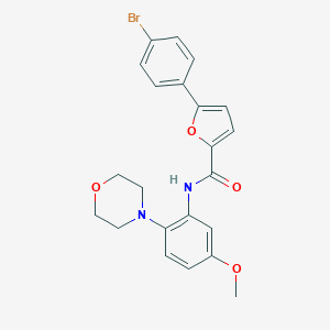 molecular formula C22H21BrN2O4 B350862 5-(4-bromophenyl)-N-[5-methoxy-2-(4-morpholinyl)phenyl]-2-furamide CAS No. 897100-64-0