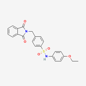 molecular formula C23H20N2O5S B3508649 4-[(1,3-dioxo-1,3-dihydro-2H-isoindol-2-yl)methyl]-N-(4-ethoxyphenyl)benzenesulfonamide 
