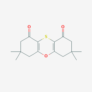 molecular formula C16H20O3S B3508681 3,3,7,7-tetramethyl-3,4,7,8-tetrahydro-1,9(2H,6H)-phenoxathiindione 