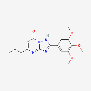 molecular formula C17H20N4O4 B3508693 5-propyl-2-(3,4,5-trimethoxyphenyl)[1,2,4]triazolo[1,5-a]pyrimidin-7(4H)-one 