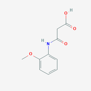 molecular formula C10H11NO4 B3508696 3-[(2-methoxyphenyl)amino]-3-oxopropanoic acid 