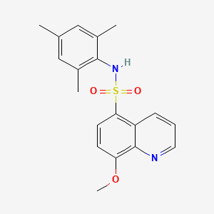 molecular formula C19H20N2O3S B3508777 N-mesityl-8-methoxyquinoline-5-sulfonamide 
