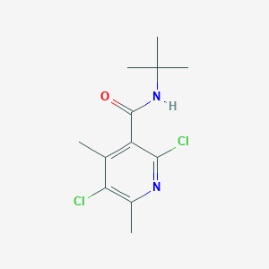 molecular formula C12H16Cl2N2O B3508799 N-(tert-butyl)-2,5-dichloro-4,6-dimethylnicotinamide 