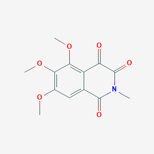 molecular formula C13H13NO6 B3508819 5,6,7-trimethoxy-2-methyl-1,3,4(2H)-isoquinolinetrione 