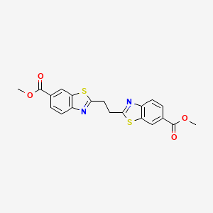 molecular formula C20H16N2O4S2 B3508833 dimethyl 2,2'-(1,2-ethanediyl)bis(1,3-benzothiazole-6-carboxylate) 