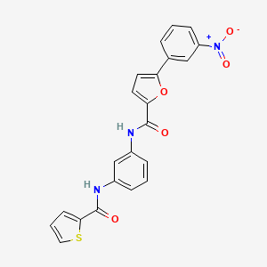molecular formula C22H15N3O5S B3508916 5-(3-nitrophenyl)-N-{3-[(2-thienylcarbonyl)amino]phenyl}-2-furamide 