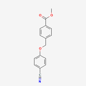 molecular formula C16H13NO3 B3508938 methyl 4-[(4-cyanophenoxy)methyl]benzoate 