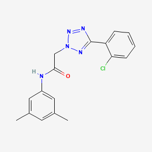molecular formula C17H16ClN5O B3508942 2-[5-(2-chlorophenyl)-2H-tetrazol-2-yl]-N-(3,5-dimethylphenyl)acetamide 