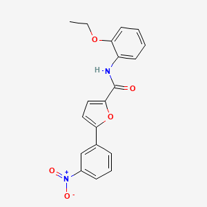 molecular formula C19H16N2O5 B3508979 N-(2-ethoxyphenyl)-5-(3-nitrophenyl)-2-furamide 