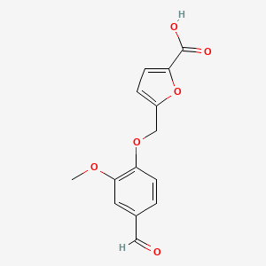 5-((4-Formyl-2-methoxyphenoxy)methyl)furan-2-carboxylic acid