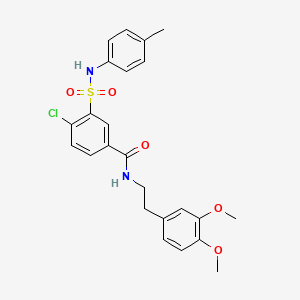 4-chloro-N-[2-(3,4-dimethoxyphenyl)ethyl]-3-{[(4-methylphenyl)amino]sulfonyl}benzamide