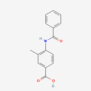 molecular formula C15H13NO3 B3509030 4-(benzoylamino)-3-methylbenzoic acid 