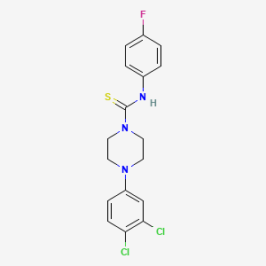 4-(3,4-dichlorophenyl)-N-(4-fluorophenyl)-1-piperazinecarbothioamide