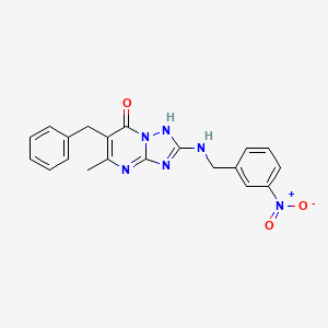 6-benzyl-5-methyl-2-[(3-nitrobenzyl)amino][1,2,4]triazolo[1,5-a]pyrimidin-7(4H)-one