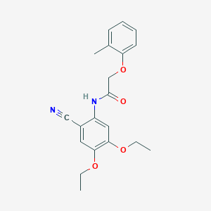 N-(2-cyano-4,5-diethoxyphenyl)-2-(2-methylphenoxy)acetamide