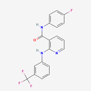 N-(4-fluorophenyl)-2-{[3-(trifluoromethyl)phenyl]amino}pyridine-3-carboxamide