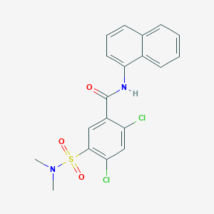 2,4-DICHLORO-5-(DIMETHYLSULFAMOYL)-N-(1-NAPHTHYL)BENZAMIDE