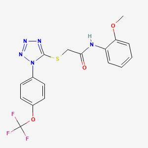 N-(2-METHOXYPHENYL)-2-({1-[4-(TRIFLUOROMETHOXY)PHENYL]-1H-1,2,3,4-TETRAZOL-5-YL}SULFANYL)ACETAMIDE