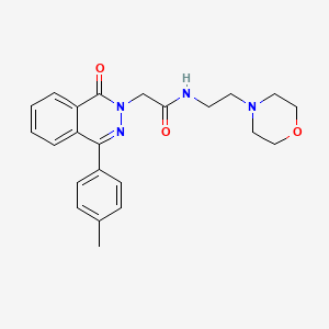 molecular formula C23H26N4O3 B3509415 2-[4-(4-METHYLPHENYL)-1-OXO-1,2-DIHYDROPHTHALAZIN-2-YL]-N-[2-(MORPHOLIN-4-YL)ETHYL]ACETAMIDE 