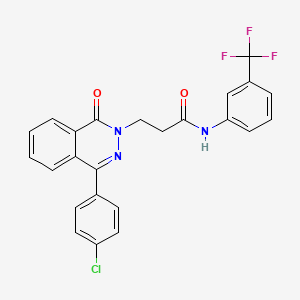 3-[4-(4-CHLOROPHENYL)-1-OXO-12-DIHYDROPHTHALAZIN-2-YL]-N-[3-(TRIFLUOROMETHYL)PHENYL]PROPANAMIDE