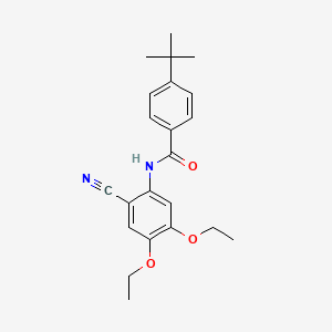 4-tert-butyl-N-(2-cyano-4,5-diethoxyphenyl)benzamide