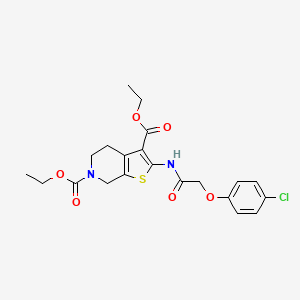 3,6-diethyl 2-[2-(4-chlorophenoxy)acetamido]-4H,5H,6H,7H-thieno[2,3-c]pyridine-3,6-dicarboxylate