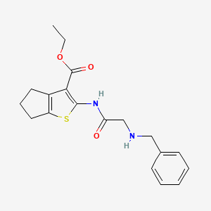 ethyl 2-[(N-benzylglycyl)amino]-5,6-dihydro-4H-cyclopenta[b]thiophene-3-carboxylate