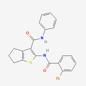 2-[(2-bromobenzoyl)amino]-N-phenyl-5,6-dihydro-4H-cyclopenta[b]thiophene-3-carboxamide