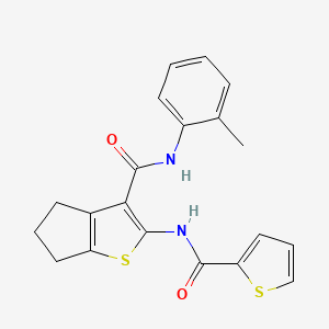 N-(2-methylphenyl)-2-[(2-thienylcarbonyl)amino]-5,6-dihydro-4H-cyclopenta[b]thiophene-3-carboxamide