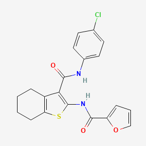 N-(3-{[(4-chlorophenyl)amino]carbonyl}-4,5,6,7-tetrahydro-1-benzothien-2-yl)-2-furamide