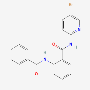 molecular formula C19H14BrN3O2 B3509642 2-benzamido-N-(5-bromopyridin-2-yl)benzamide 