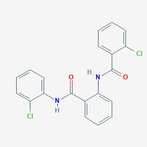 molecular formula C20H14Cl2N2O2 B3509656 2-(2-CHLOROBENZAMIDO)-N-(2-CHLOROPHENYL)BENZAMIDE 